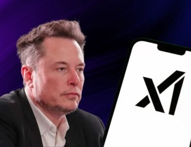 Elon Musk’s with xAI logo