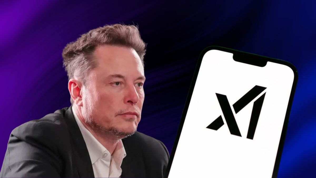 Elon Musk’s with xAI logo