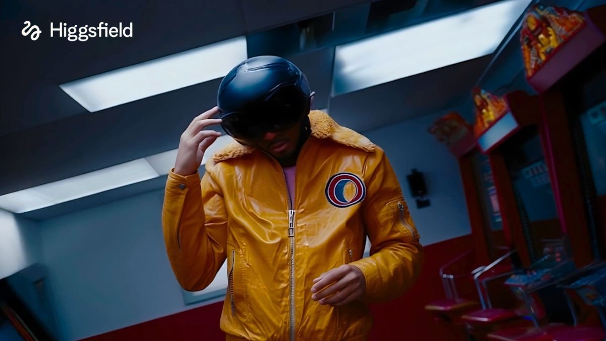 a man wearing a helmet